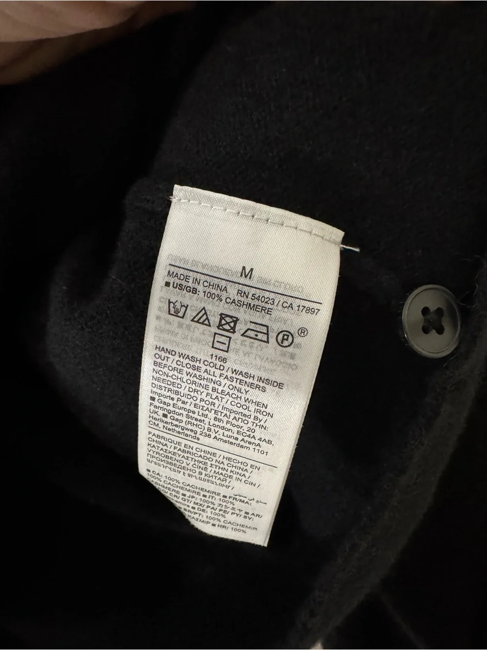 Banana Republic Black Collared Half-Zip Cardigan Sweater